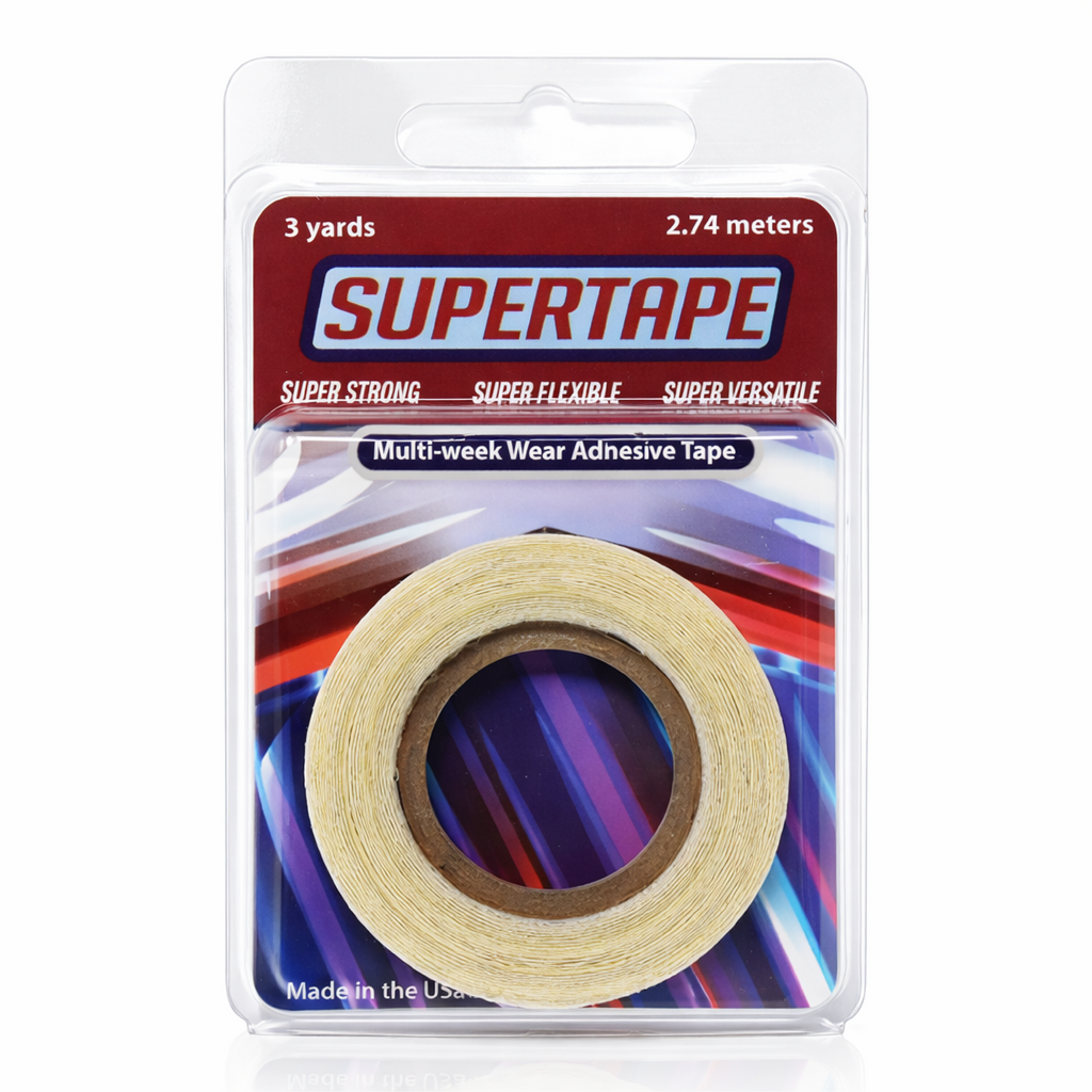 SUPERTAPE Hair System Tape Roll – Strong Hold – Double-Sided Adhesive – Cut to Size