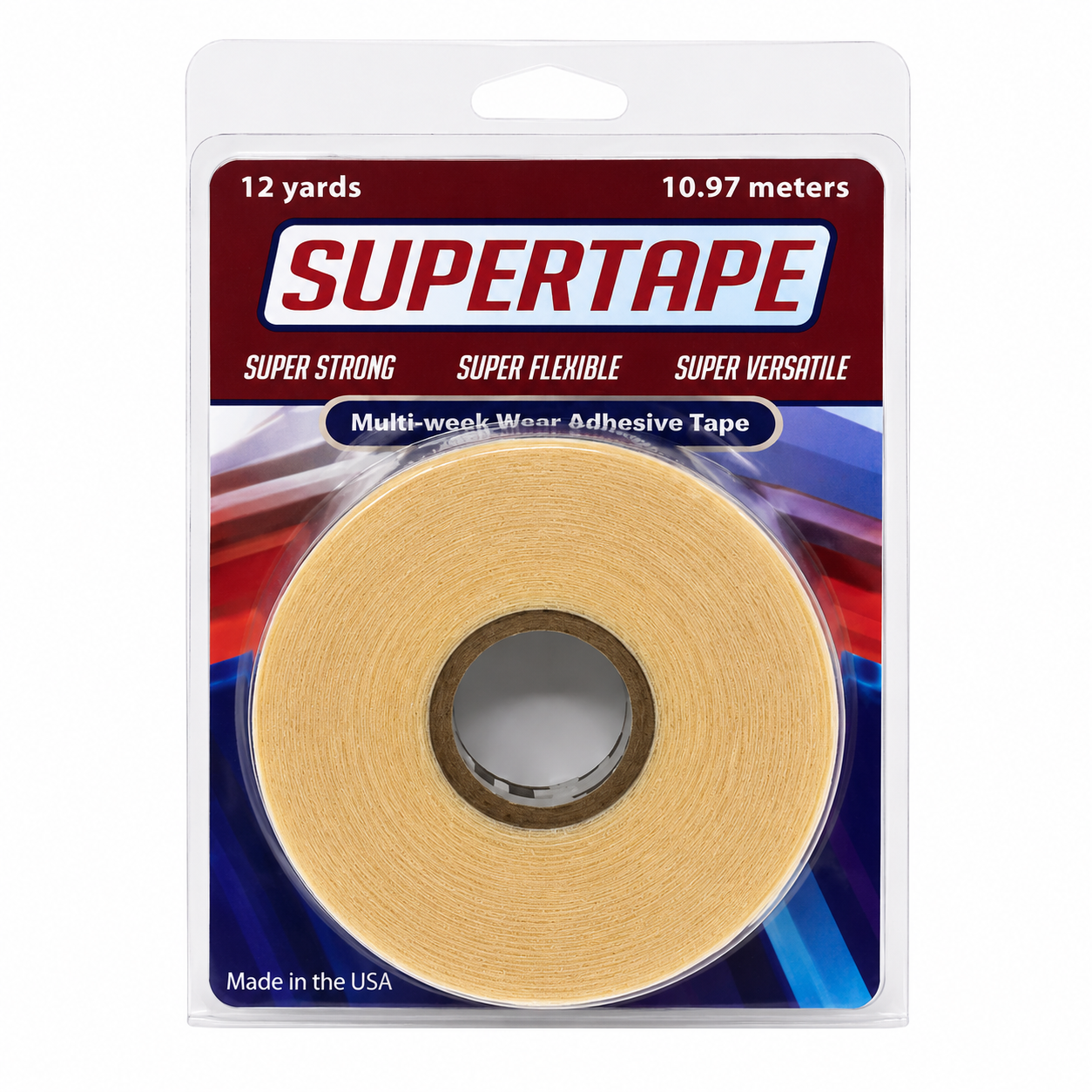 SUPERTAPE Hair System Tape Roll – Strong Hold – Double-Sided Adhesive – Cut to Size