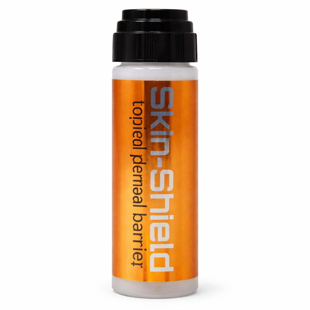 Skin shield skin prep for hair adhesive attachment